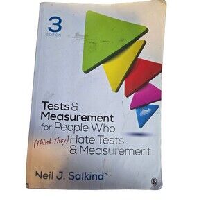 Tests & Measurement for People Who (Think They) Hate Tests & - Acceptable
